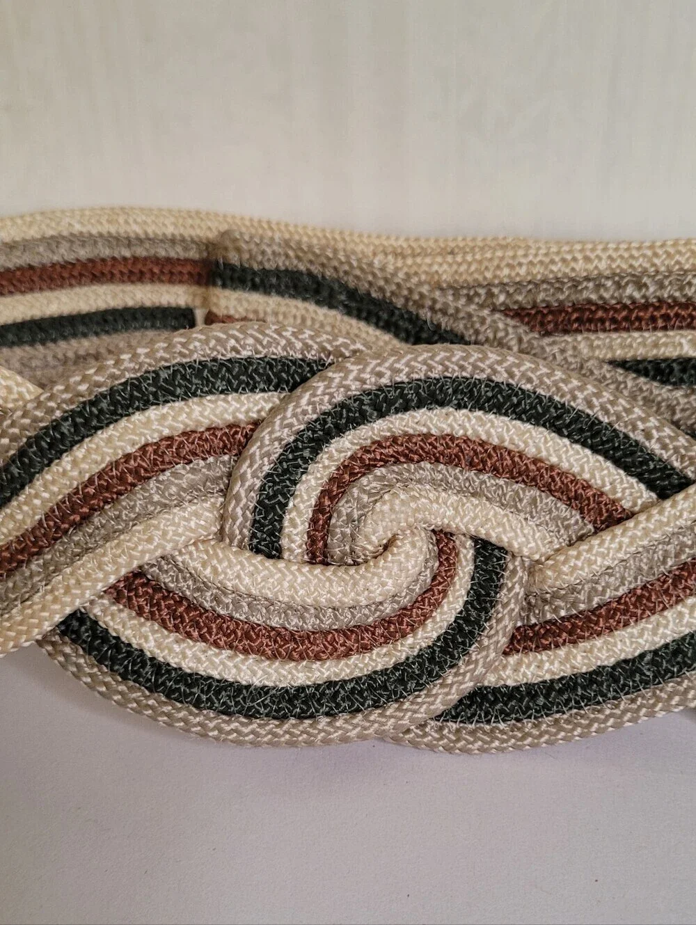 Vintage 80s Braided Belt Size Small